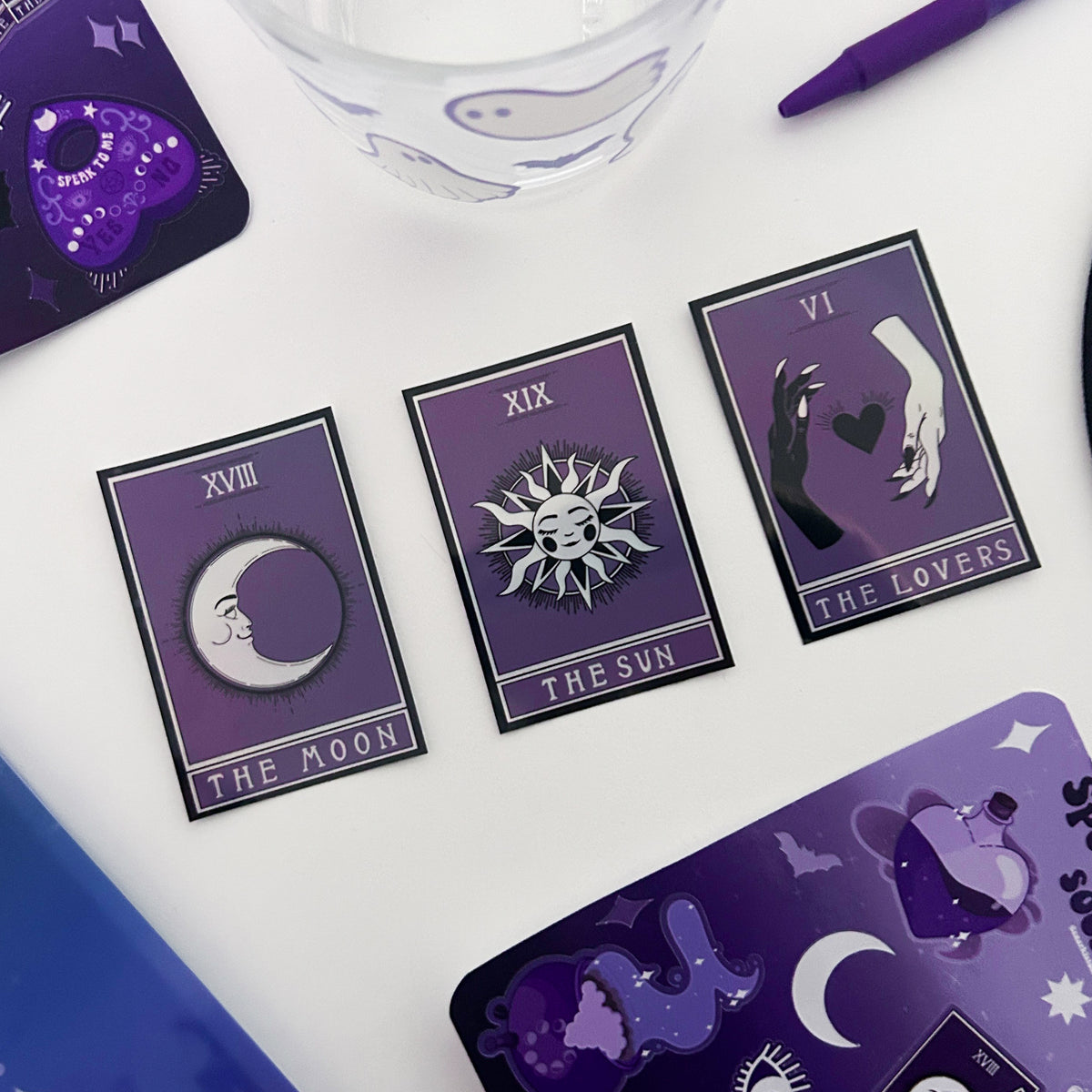 The Sun Tarot Card Holographic Sticker
