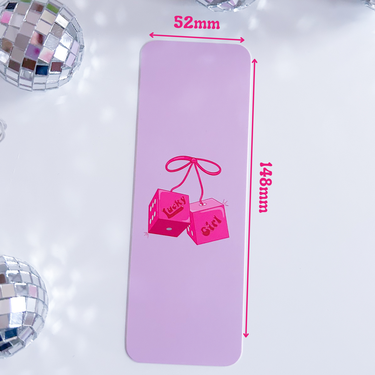Lucky Girl Dice Bookmark