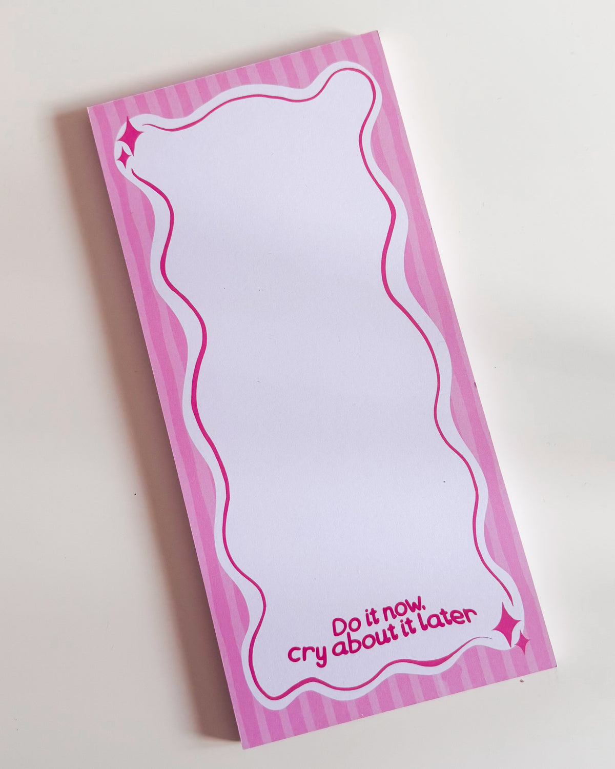 Do it Now Cry About It Later List Pad